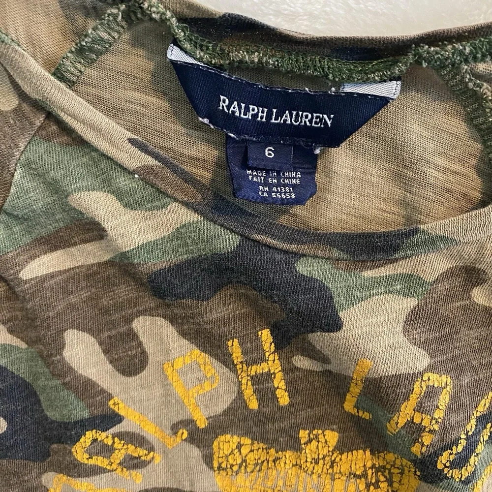 Ralph Lauren RL Kids Girls Size 6 Ralph Lauren State‎ Park Camo Dress